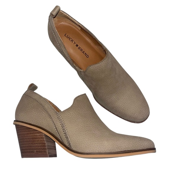 🌟NWOT🌟 Lucky Brand Vennia Taupe Ankle Bootie - Picture 6 of 12